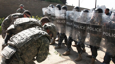 Police training in Mosul